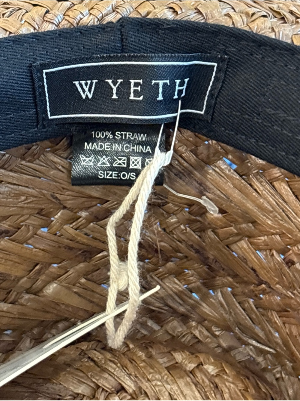 Braided Straw Sun Hat in Brown - Picture 5 of 5